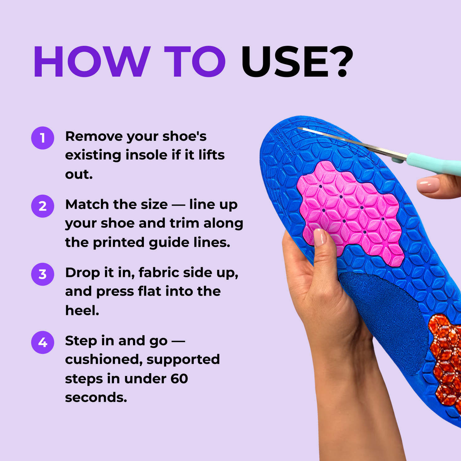 Akusoli Foam Massaging Insoles